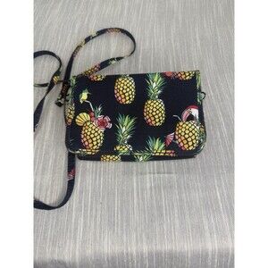 Vera Bradley 3 in 1 RFID Crossbody Bag Pineapples Toucan Party Wristlet Handbag